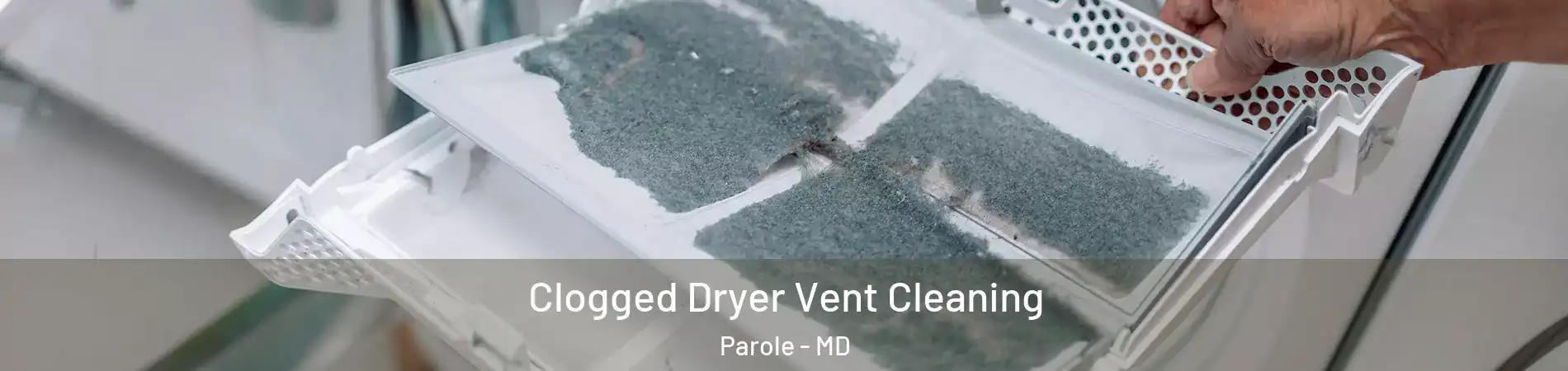 Clogged Dryer Vent Cleaning Parole - MD