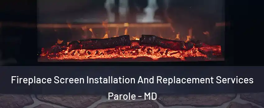 Fireplace Screen Installation And Replacement Services Parole - MD