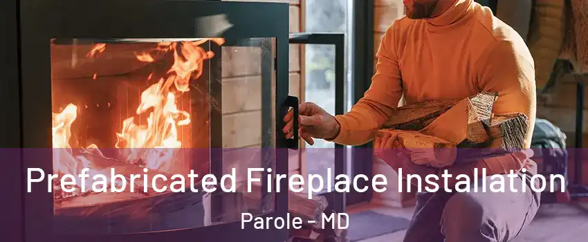  Prefabricated Fireplace Installation Parole - MD